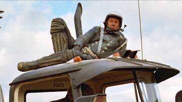 Gerry Gauslaa on the set of Mad Max II. Picture supplied.