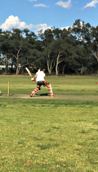 BIG SWING: Jackson Hedges sends the ball sailing at the cricket. Photo: CONTRIBUTED.
