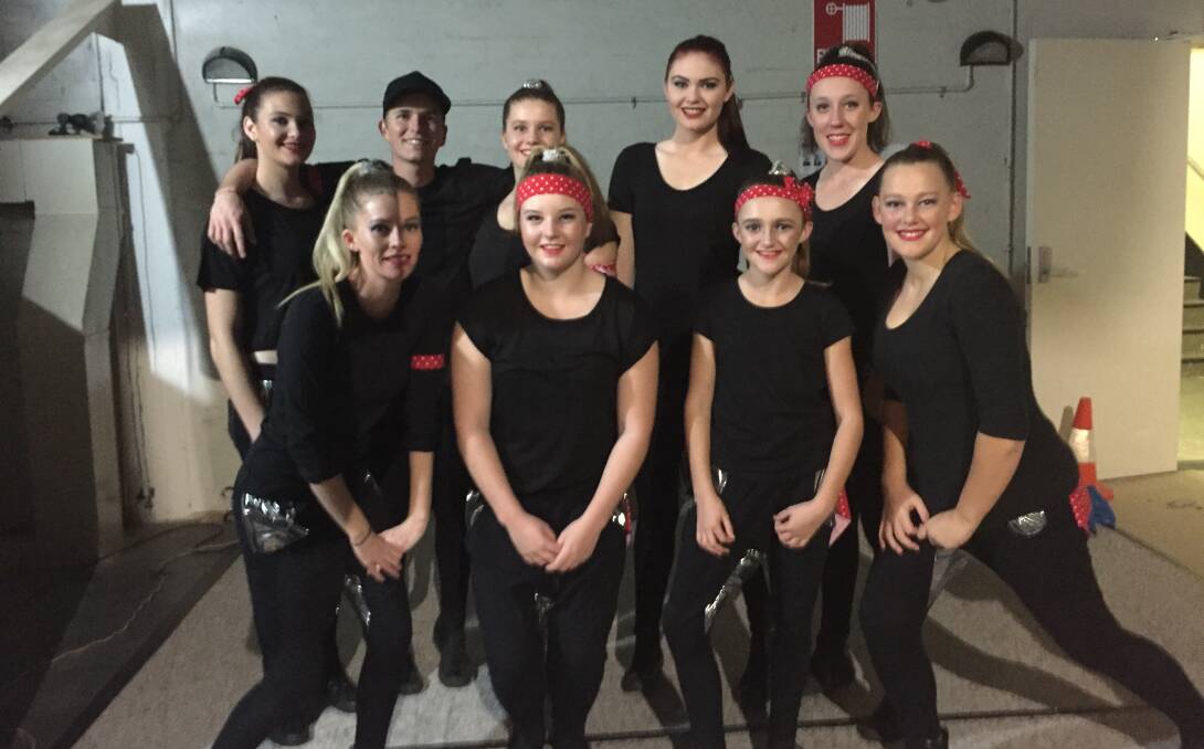 TWINKLE TOES: The WSPA senior hip hop group at the Dubbo Eisteddfod. Photo: CONTRIBUTED. 