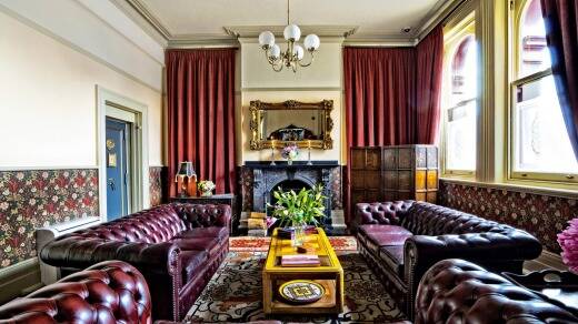 The impressive boutique-style Old Bank Hotel in Mittagong. 