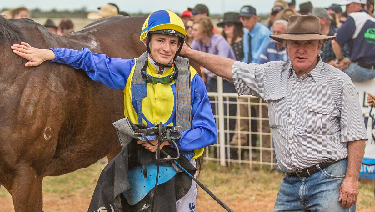 WINNING COMBO: Clayton Gallagher and Rodney Robb have enjoyed plenty of success when working together. Photo: JANIAN  MCMILLAN (www.racingphotography.com.au)