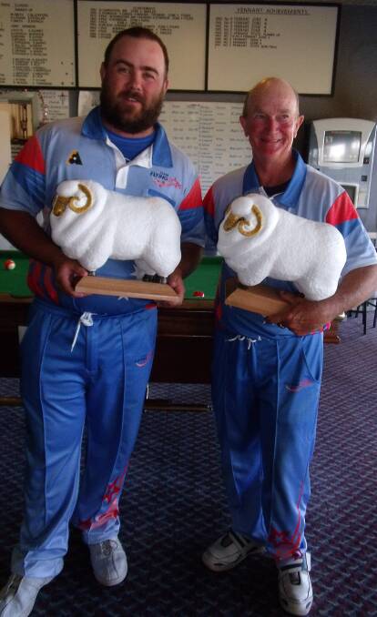 Winners: Bogan Invitation Pairs 2016 title holders Andrew Reynolds and Steven Read.