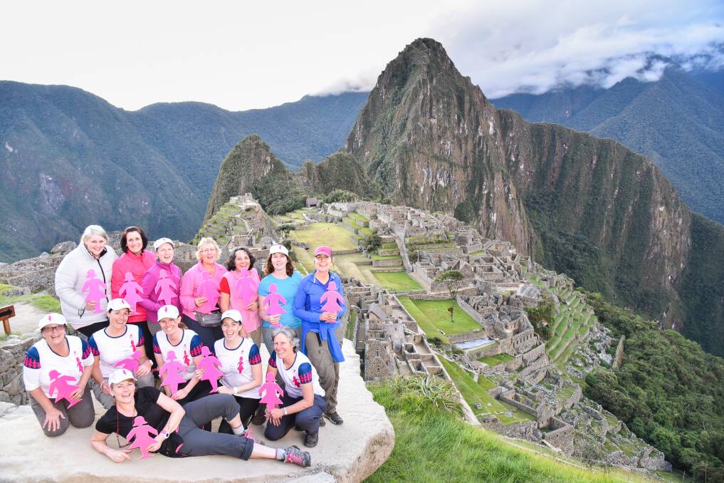 Donna Pumpa (back row, third from left) is gearing up for another trek in aid of Breast Cancer Network Australia. Photo: CONTRIBUTED