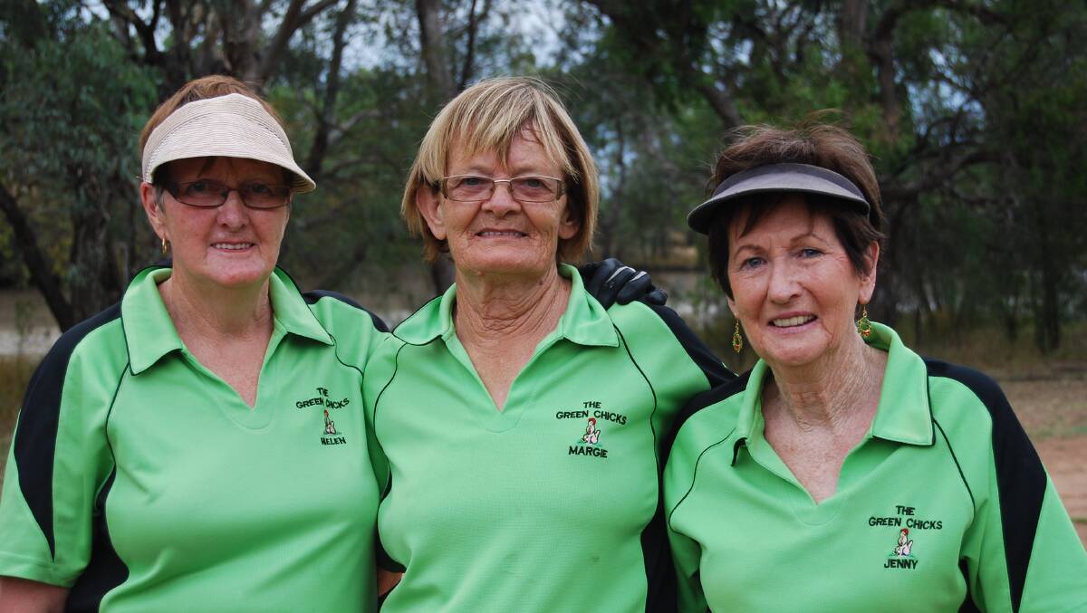 Helen Rose, Margie Dunn, Jenny Holmes and Dolly Ryan (missing)  are the ‘Green Chicks’.