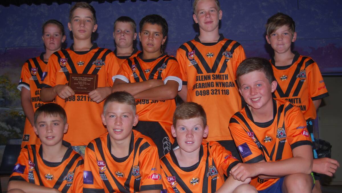  A great little team, the Nyngan Tigers Under 12’s took out the Sports Team of the Year award.