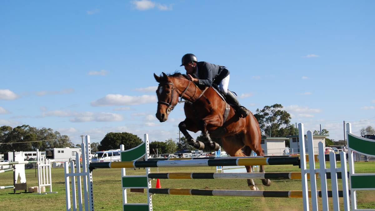 Showjumping in the main arena is always very popular with the hundreds who attend the Nyngan Show.