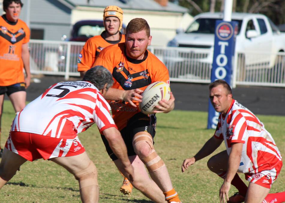 o Cameron Bourke had a good game in reserve grade for the Nyngan Tigers.