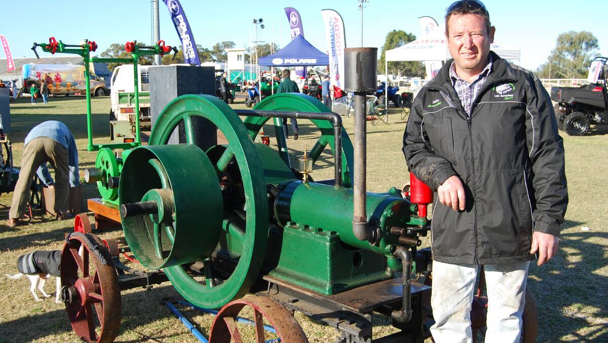 Showing off this Cooper/Stover engine was John Brouff from Dubbo’s Chesterfield Australia .