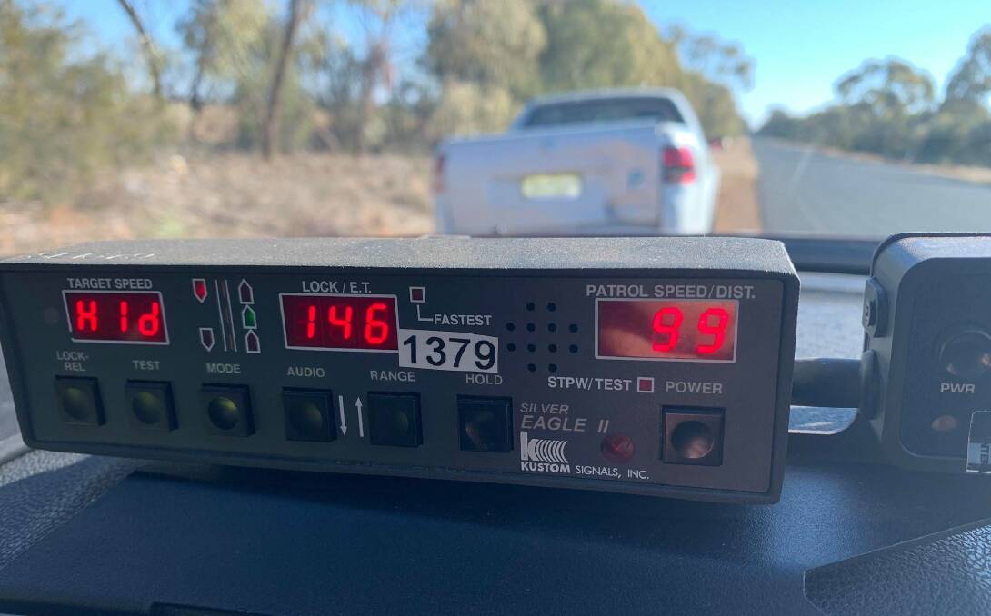 OVER THE LIMIT: A female p-plater was caught travelling at 46km/h over the signposted speed limit. Photo: NSW POLICE