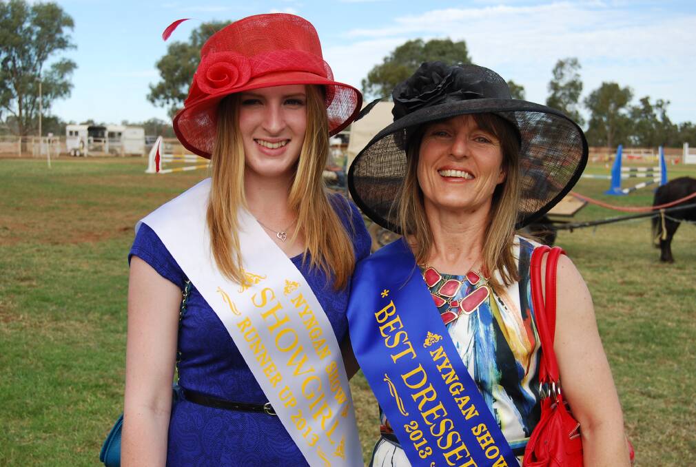 Angela Pumpa, runner-up in the Showgirl Competition with Mum Donna Pumpa who was the winner of the ‘Best Dressed Lady For A Country Show’.