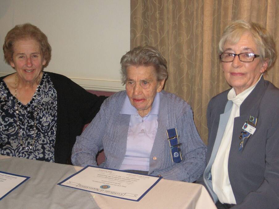 o Beverley Strang, Jean Giles and Mary Lamph received 50-year Long Service Medallions.