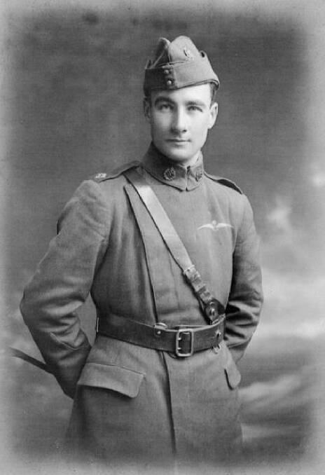 Servicing Us All: John Hay was a Flight Lieutenant in the Royal Flying Corps. He flew a bi plane in the many battles over France. The day after his 28th birthday, he was shot down during an air battle. 