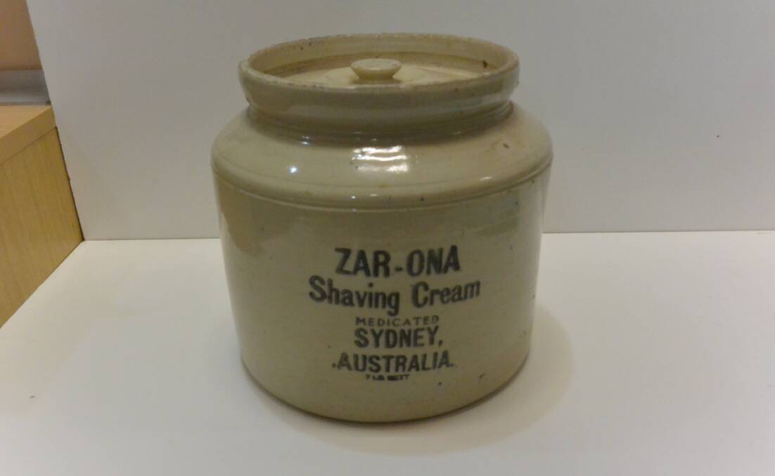 The label on the jar states that the shaving cream is made in Sydney, Australia and is medicated. 