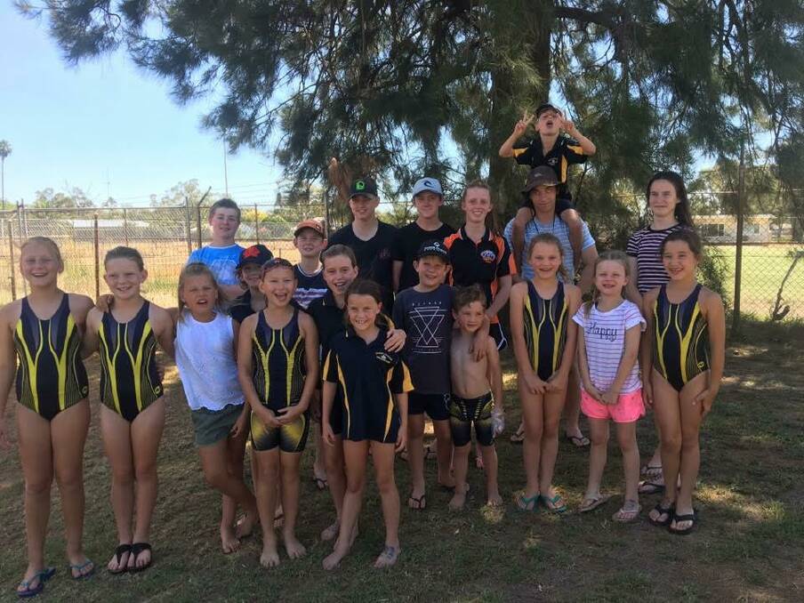 Champion Effort: Junior Dolphin swimmers and Nyngan swimming group.
