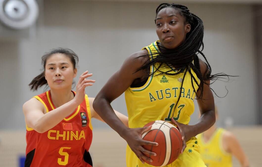 Eziyoda Magbegor is still coming to grips with her reputation as Australian basketball's next big thing. Picture: Getty