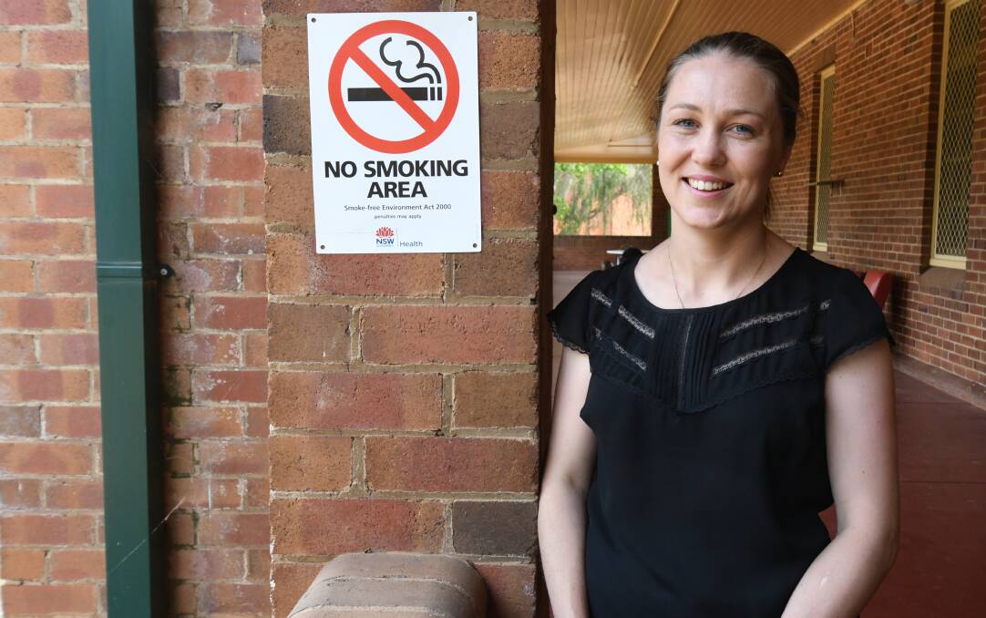 RATES FALLING: Western NSW Local Health District smoking cessation co-ordinator Nakarri Ferguson says medication and counselling better your chance of quitting for good. Photo: JUDE KEOGH