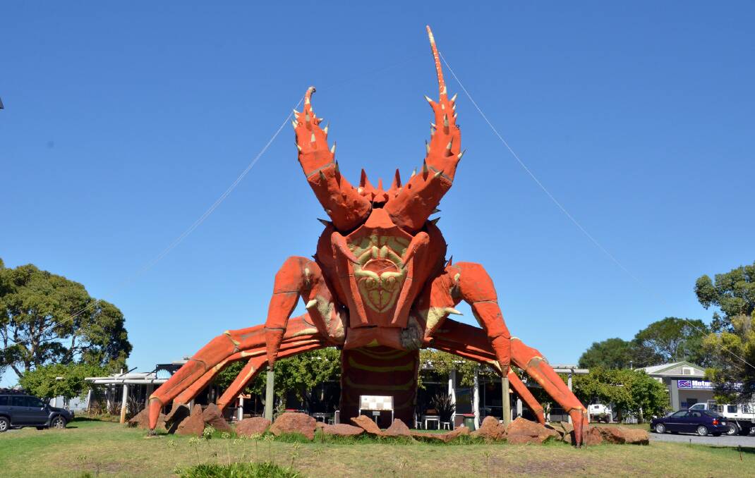 MONSTER MOLLUSC: See South Australia’s largest crustacean, Larry the Lobster, at Kingston. 
