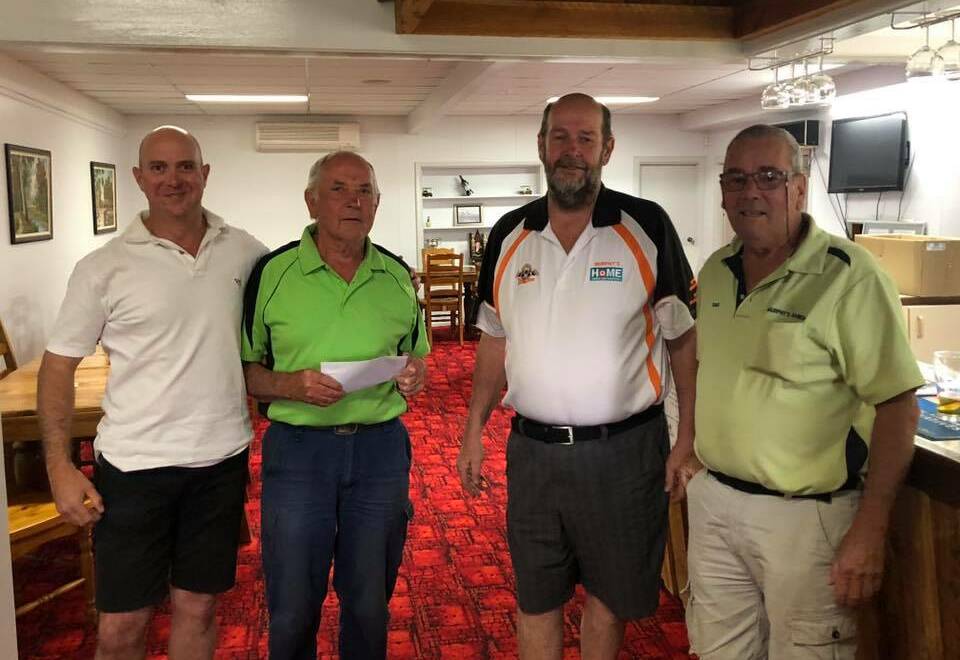 WINNERS: The Winners of The Murphy's Home Hardware Golf Day Sam Keating, Pat Walsh and Dave Buggy with sponsor Peter Murphy. Photo: CONTRIBUTED