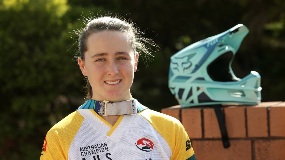 Heading off: Engadine 18-year-old Cassie Voysey will look to defend her national MTB crown next month. Picture: John Veage