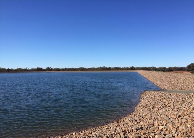 The current water storage in Nyngan. Photo: CONTRIBUTED