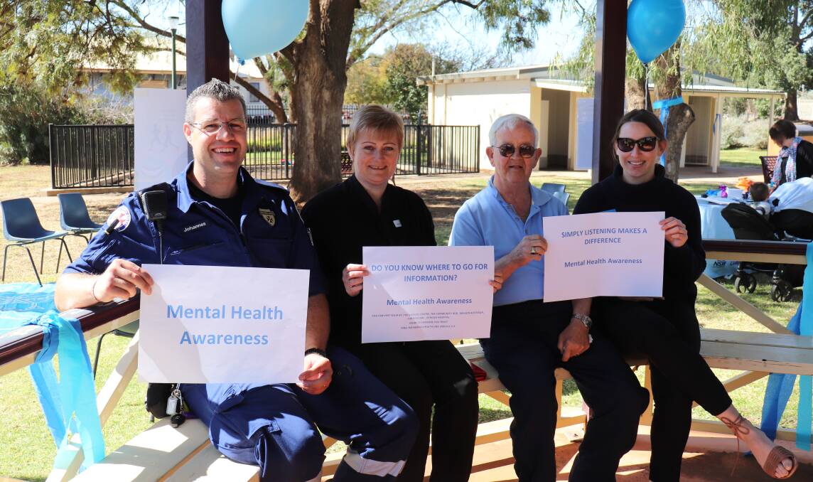 Members of the community were on hand to help promote conversations about mental health. Photo: Zaarkacha Marlan