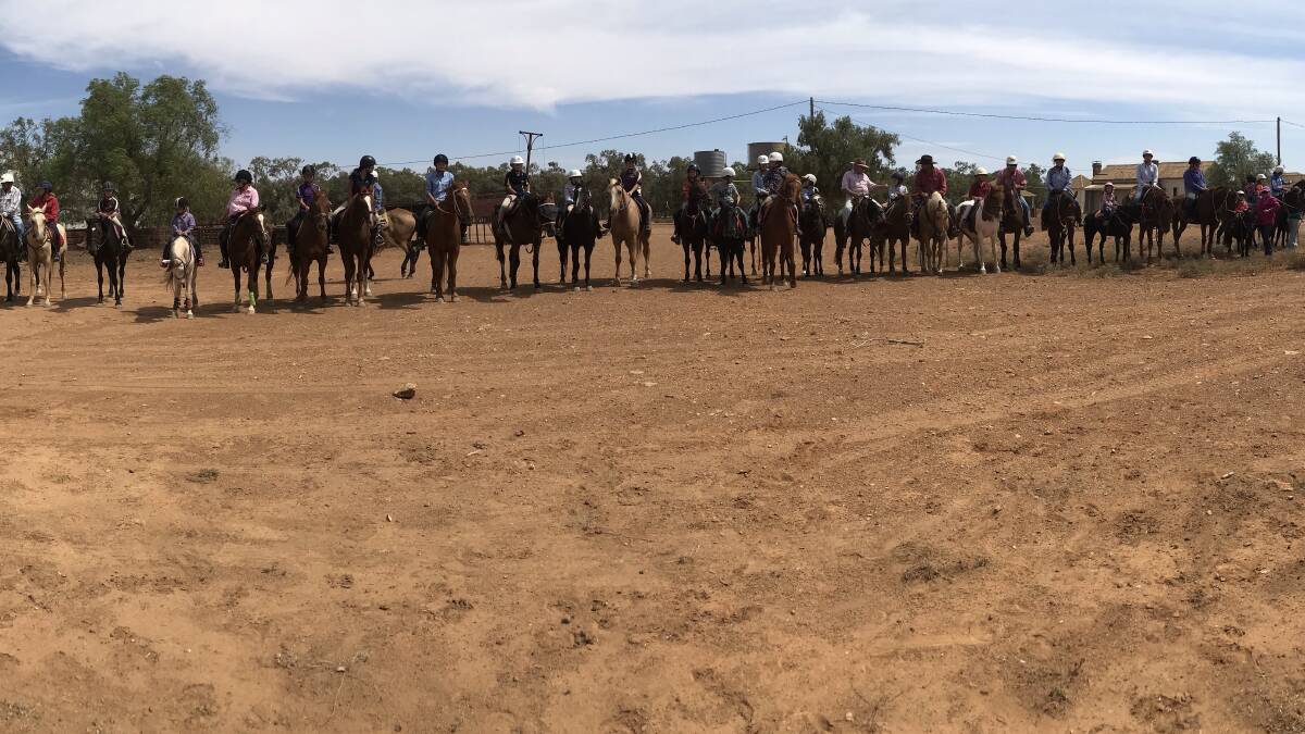 Pony Club trot to Fairview for weekend trail ride