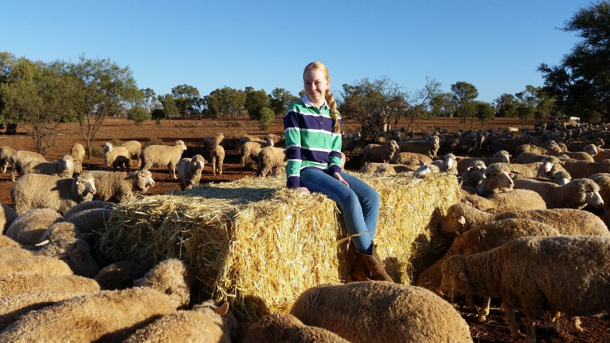 LIVING WITH DROUGHT: 15-year-old Kate Currans has seen the impact of drought first-hand after growing up between Nyngan and Cobar. Photo: CONTRIBUTED