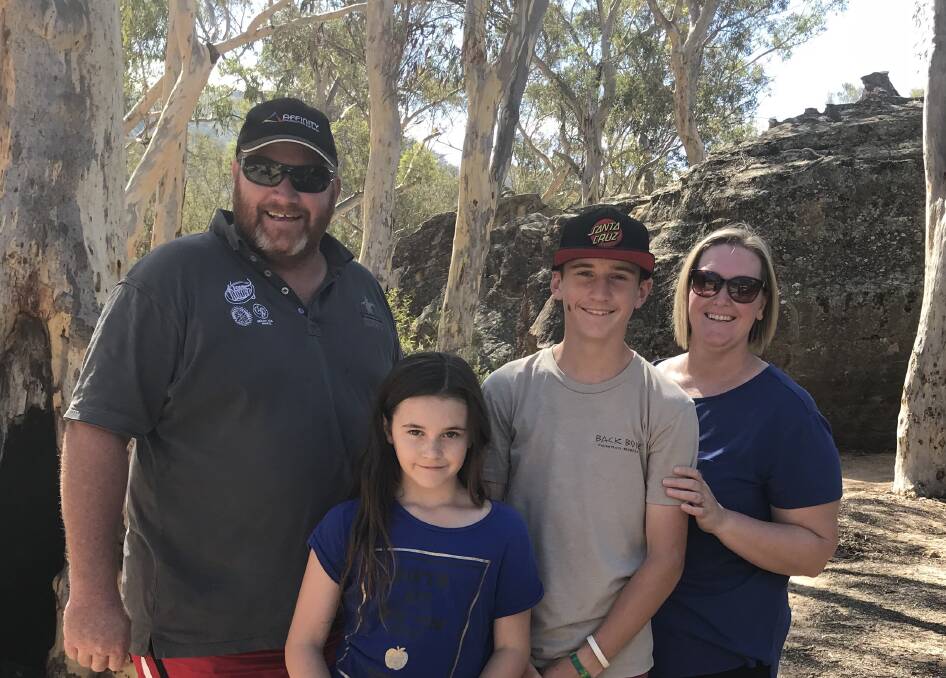 GOOD CAUSE: Money is being raised by the community to help Jason Smith, Georgia Smith, Brae Smith and Anthea Smith travel Australia. Photo: CONTRIBUTED.