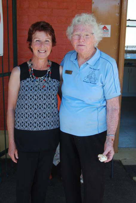 ALL SMILES: Local ability linker and organiser Wendy Beetson and volunteer Glad Eldridge at last year's morning tea. Photo: GRACE RYAN.
