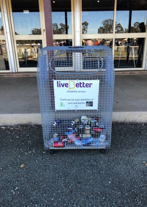 RAISING MONEY: The Livebetter bins are located around town including the Rugby Club. Photo: ZAARKACHA MARLAN