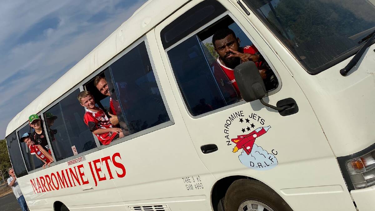 DONATION: The Narromine Jets Rugby League Club has been given a bus by Tomingley Gold Operations and its contractors. Photo: Contributed.