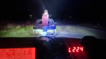The man was stopped by police. Picture by NSW Traffic and Highway Patrol