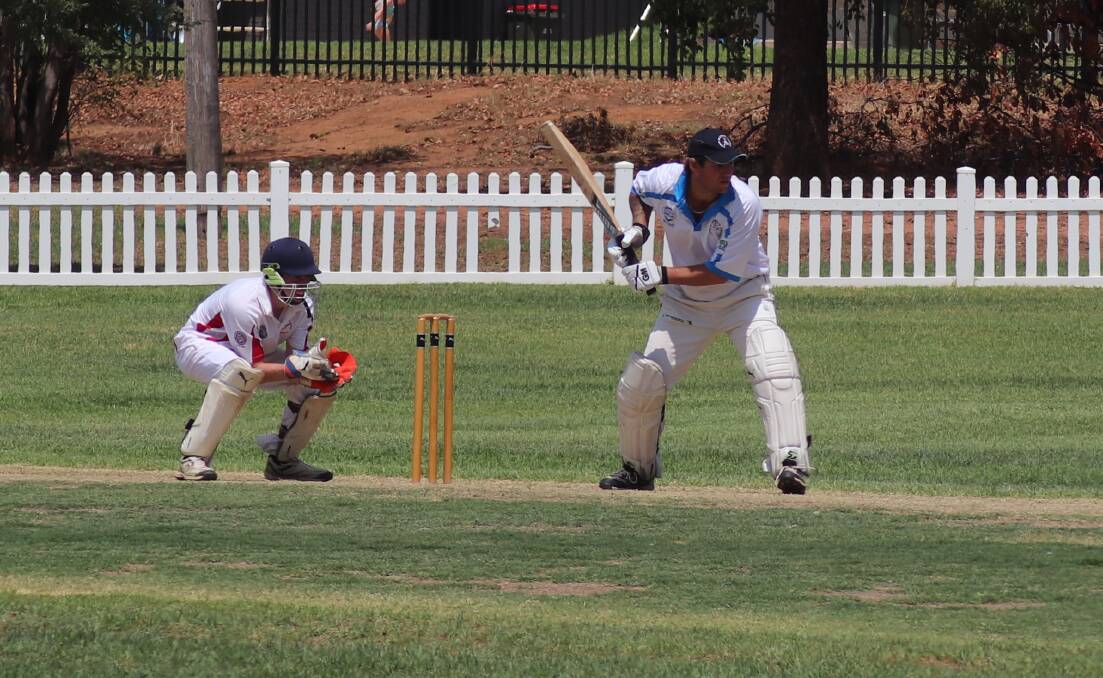 PLAY YOUR PART: Ben O'Donnell, pictured during last round's win over Narromine, wasn't needed wit the bat against Nyngan on Sunday but again delivered with the ball. Photo: ZAARKACHA MARLAN