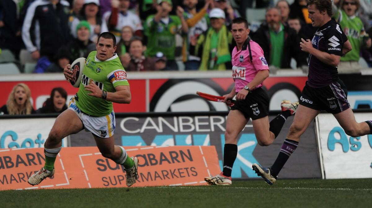 YOUNG TALENT: After leaving the Nyngan Tigers, Justin Carney debuted in the NRL with the Canberra Raiders. Photo: