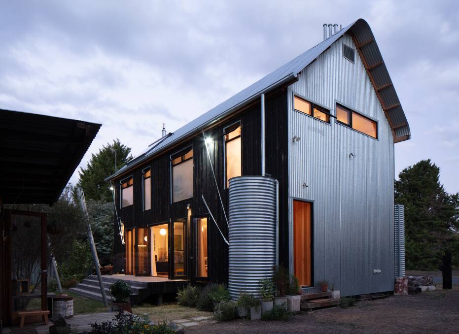 The Recyclable House in Beaufort was inspired by steel wool sheds, hand crafts and industria. Photo supplied.