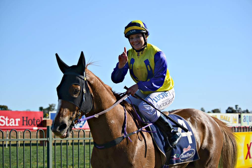 Lulu's Destiny after winning the Bedgerabong Picnic Races in 2017. Photo: FILE
