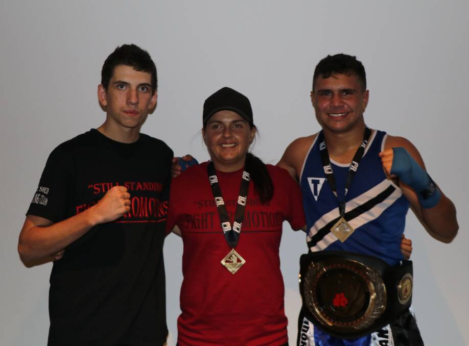 Fight night: Will Richards Jayde Rose & Sonny Knight competed in Bankstown on March 30.