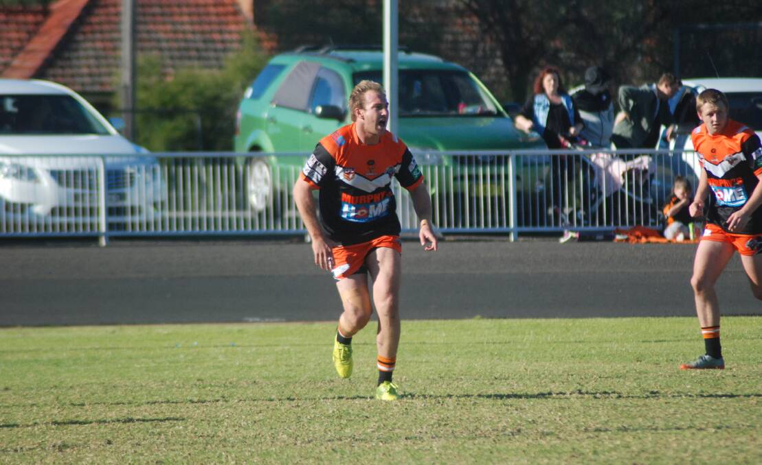 BACK ON TRACK: After a draw last round, captain-coach, Stewart Mills has led the Nyngan Tigers back into the winners' circle. Photo: GRACE RYAN