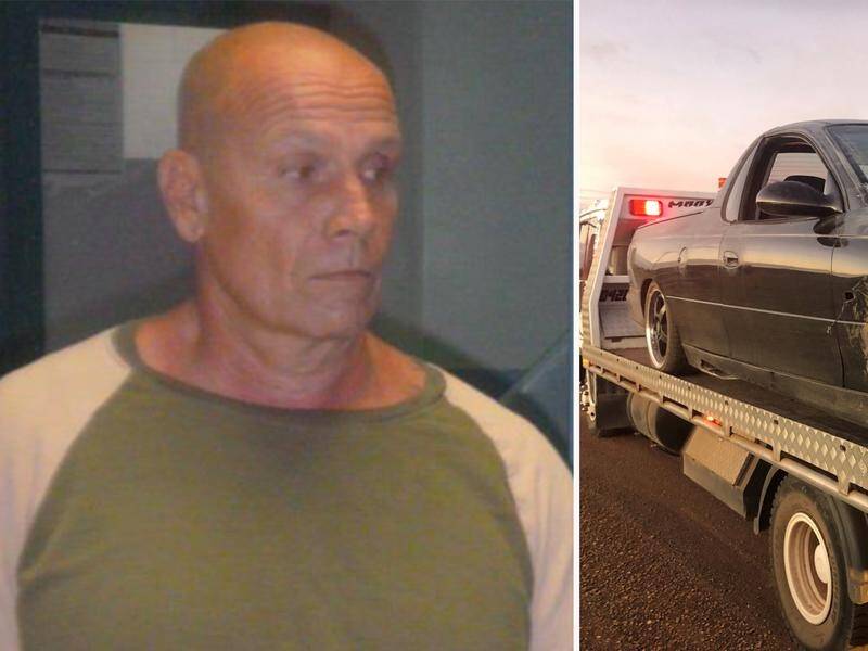 Queensland police are hunting for 53-year-old Alan Lace (L) and have charged three other people.