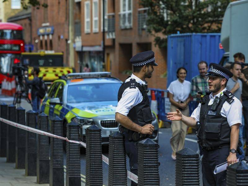 British police are investigating after a man was stabbed near the Home Office in central London.