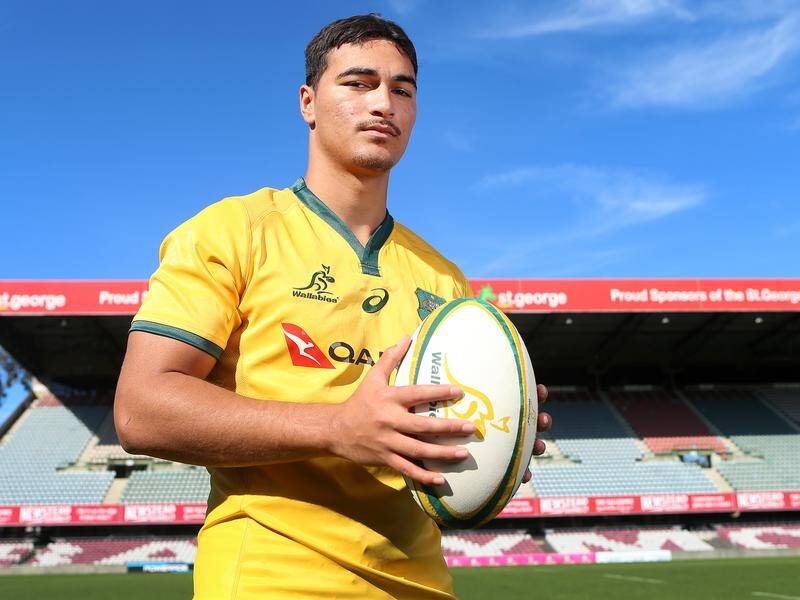 Injured Jordan Petaia is in Wallabies camp and is hopeful of playing in the Bledisloe Cup Tests.