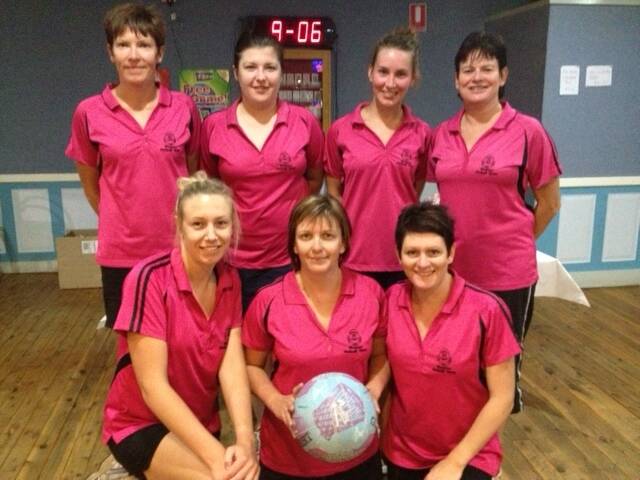 o Runners-up for this year’s Ladies’ Netball Competition was the RSL team. Back row L-R: Sonia Black, Tara McDermott, Stacey Korn, Mandy Martin. Front row: Rochelle Rope, Donna Smith, Kirsty Burley.
